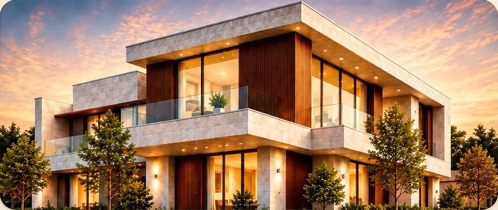 نمونه ویلای مدرن پویا طرح